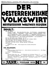 Der österreichische Volkswirt