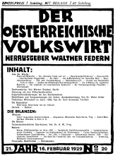 Der österreichische Volkswirt