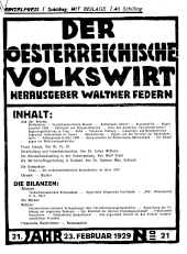 Der österreichische Volkswirt