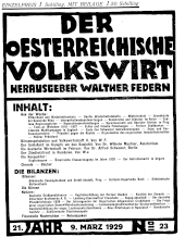 Der österreichische Volkswirt