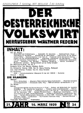 Der österreichische Volkswirt