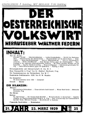 Der österreichische Volkswirt