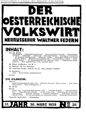 Der österreichische Volkswirt