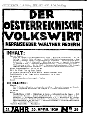 Der österreichische Volkswirt