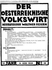 Der österreichische Volkswirt