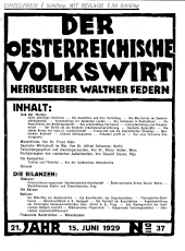 Der österreichische Volkswirt