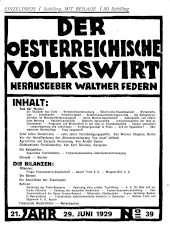 Der österreichische Volkswirt