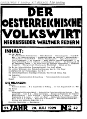 Der österreichische Volkswirt