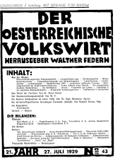 Der österreichische Volkswirt