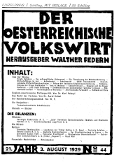 Der österreichische Volkswirt