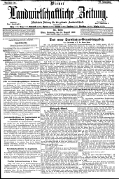 Wiener Landwirtschaftliche Zeitung