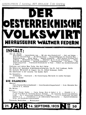 Der österreichische Volkswirt