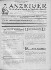 Oesterreichische Buchhändler-Correspondenz