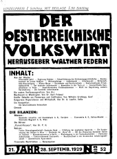 Der österreichische Volkswirt