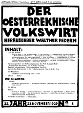 Der österreichische Volkswirt