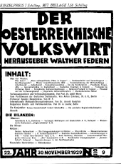 Der österreichische Volkswirt