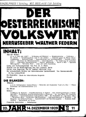 Der österreichische Volkswirt