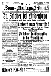 Wiener Sonn- und Montags-Zeitung