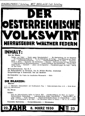 Der österreichische Volkswirt