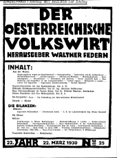 Der österreichische Volkswirt