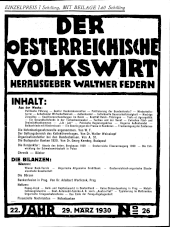 Der österreichische Volkswirt