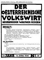 Der österreichische Volkswirt