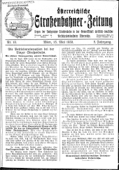 Österreichische Straßenbahner-Zeitung