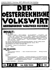 Der österreichische Volkswirt