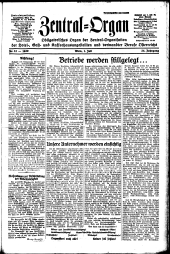 Neues Zentral-Organ der Hotel-, Gast- und Kaffeehaus-Angestellten