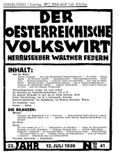 Der österreichische Volkswirt