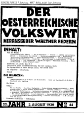 Der österreichische Volkswirt