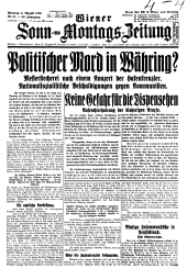 Wiener Sonn- und Montags-Zeitung