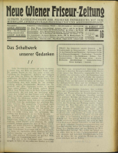 Neue Wiener Friseur-Zeitung