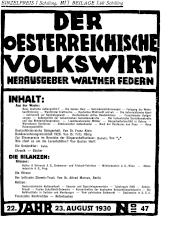 Der österreichische Volkswirt