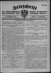 Zeitschrift d. Österr. Reichs-Verbandes f. Feuerwehr- und Rettungswesen