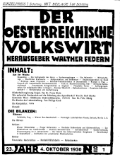 Der österreichische Volkswirt