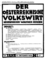 Der österreichische Volkswirt