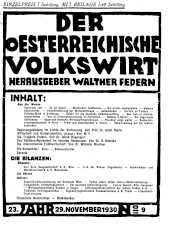 Der österreichische Volkswirt