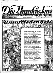 Die Unzufriedene