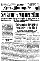 Wiener Sonn- und Montags-Zeitung