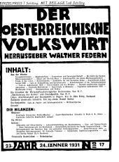 Der österreichische Volkswirt