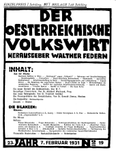 Der österreichische Volkswirt