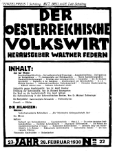 Der österreichische Volkswirt