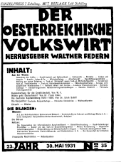 Der österreichische Volkswirt