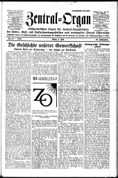 Neues Zentral-Organ der Hotel-, Gast- und Kaffeehaus-Angestellten