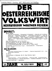 Der österreichische Volkswirt