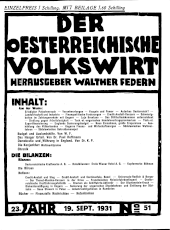 Der österreichische Volkswirt