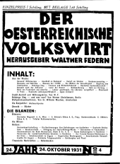 Der österreichische Volkswirt