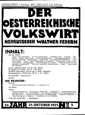 Der österreichische Volkswirt