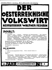 Der österreichische Volkswirt